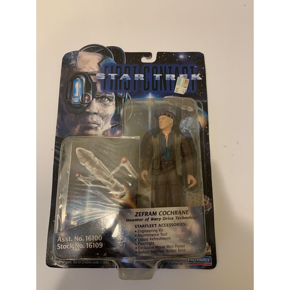Playmates Star Trek First Contact Zefram Cochrane Action Figure NEW